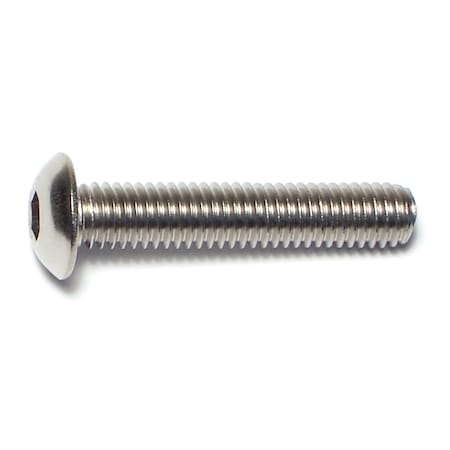 #10-32 Socket Head Cap Screw, 18-8 Stainless Steel, 1 In Length, 20 PK